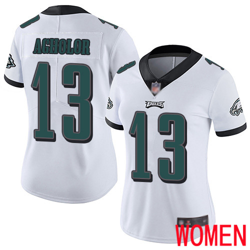 Women Philadelphia Eagles #13 Nelson Agholor White Vapor Untouchable NFL Jersey Limited Player Football